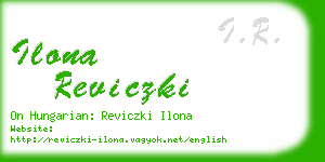 ilona reviczki business card